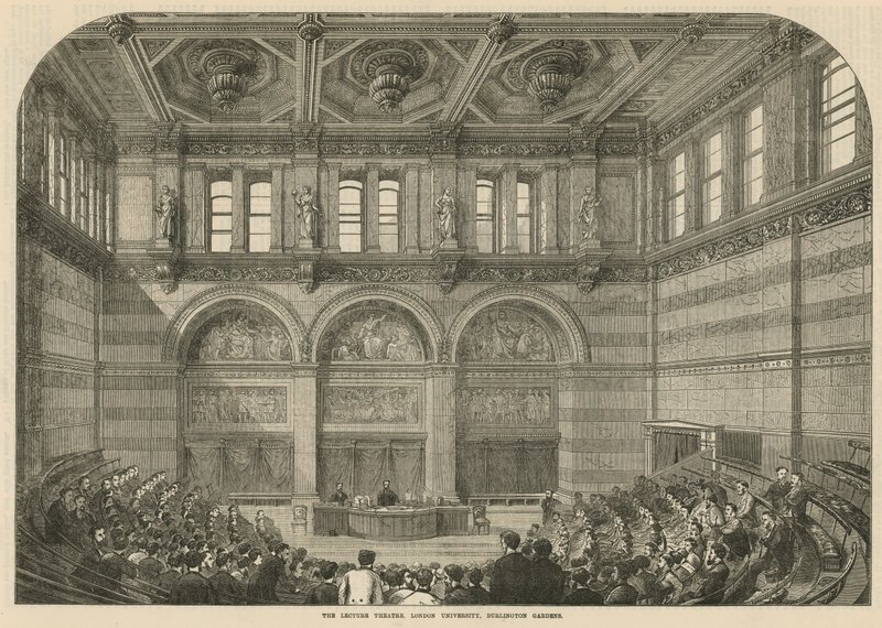 The Lecture Theatre, Universidade de Londres, Burlington Gardens de English School
