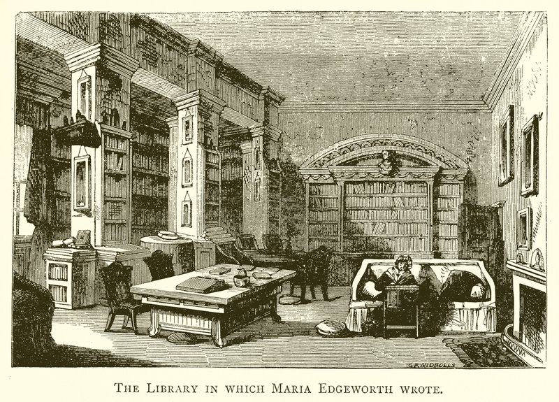 A biblioteca em que Maria Edgeworth escreveu de English School