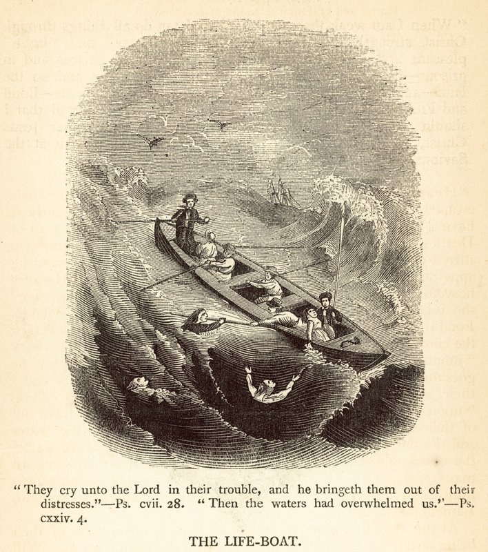 O barco salva-vidas (gravura) de English School