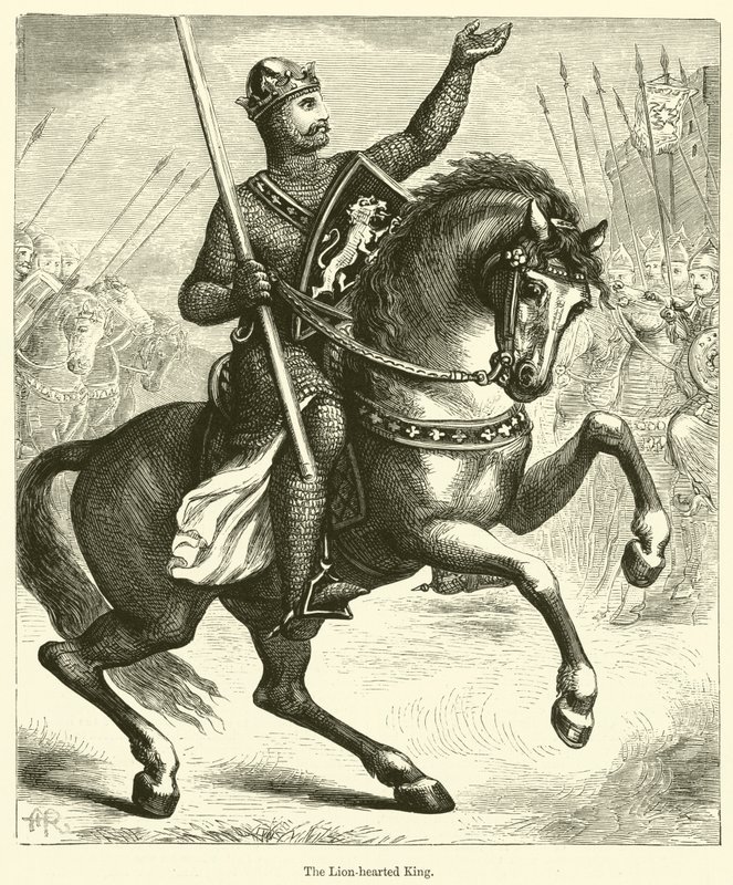 O Rei Coração de Leão (gravura) de English School