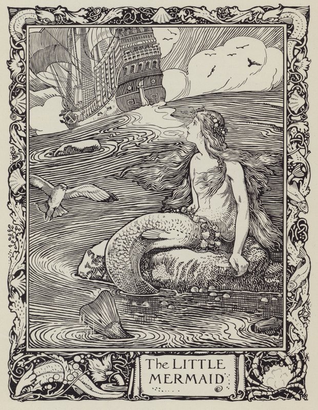 A Pequena Sereia (litografia) de English School