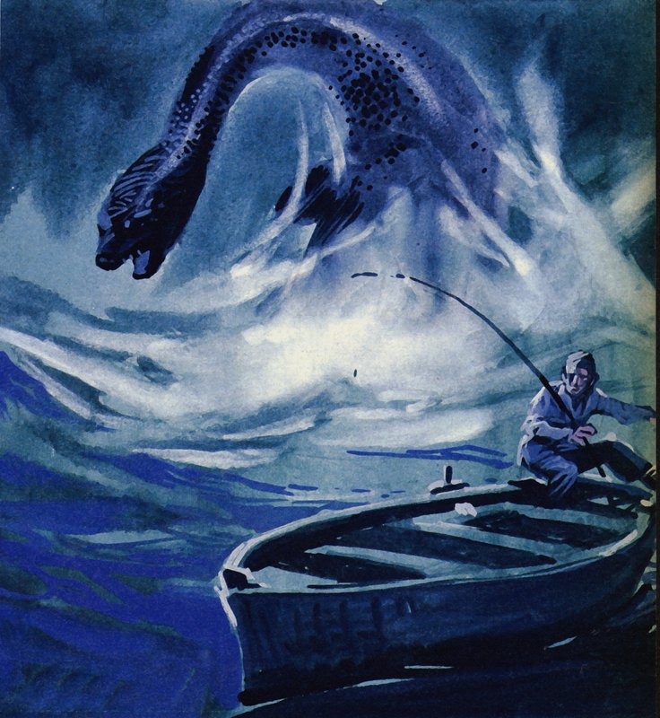 O Monstro do Lago Ness ataca um pescador de English School