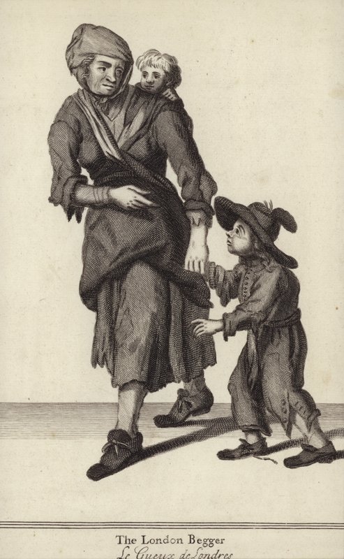 O Mendigo de Londres (gravura) de English School
