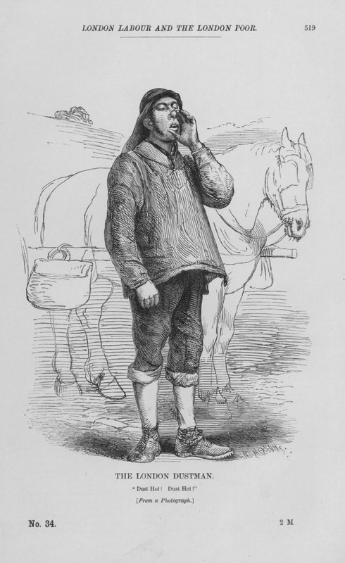 The London Dustman (gravura) de English School