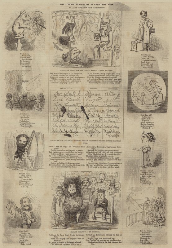 As Exposições de Londres na Semana de Natal (gravura) de English School