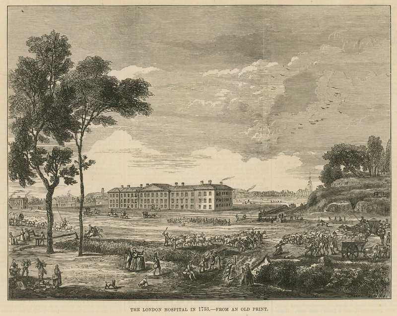 O Hospital de Londres em 1753 de English School