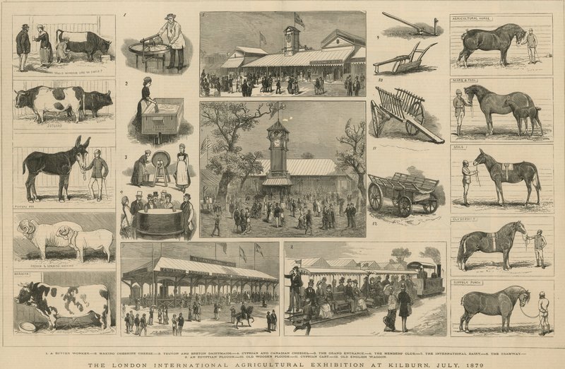 Exposição Agrícola Internacional de Londres em Kilburn, julho de 1879 de English School