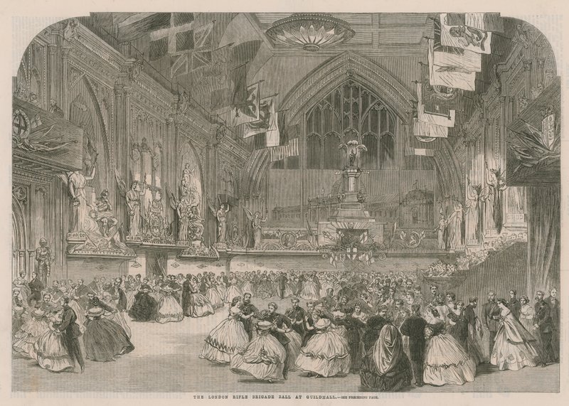 A Brigada de Rifle de Londres em Guildhall de English School