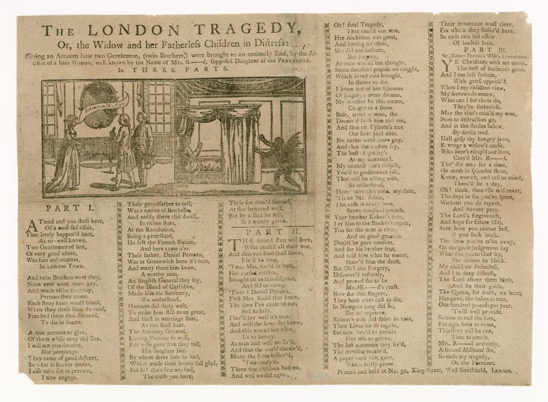 A tragédia de Londres, ou a viúva e seus filhos órfãos em perigo de English School
