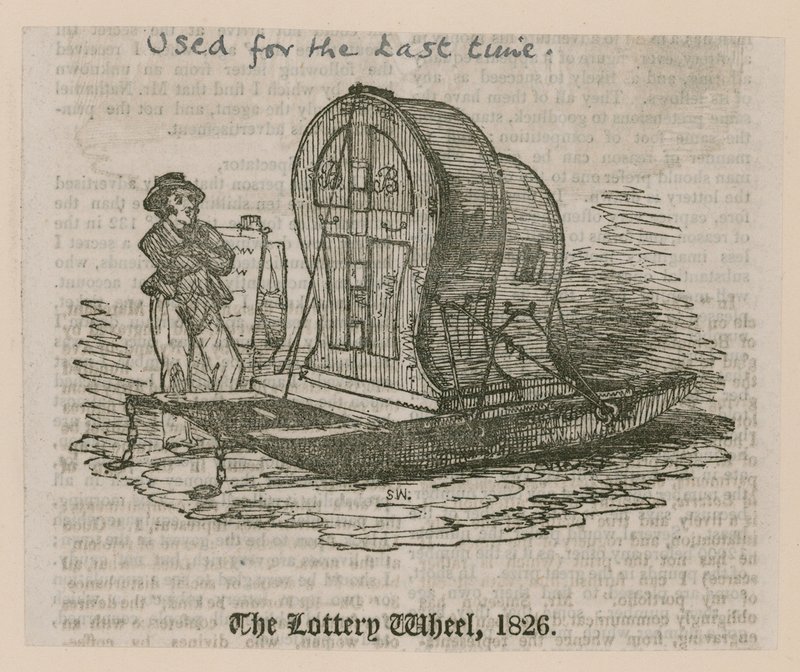 A roda da loteria, 1826 de English School