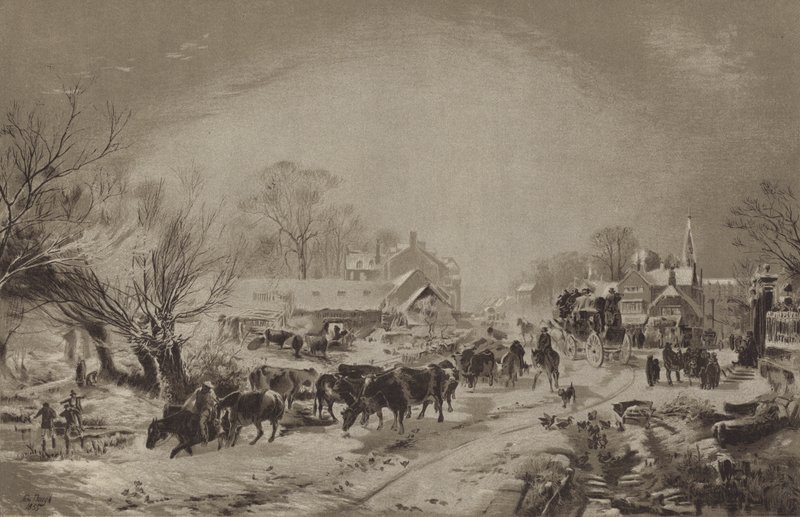 O treinador do correio (cromolitho) de English School