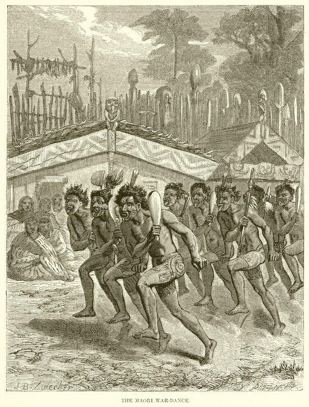 A dança de guerra maori de English School