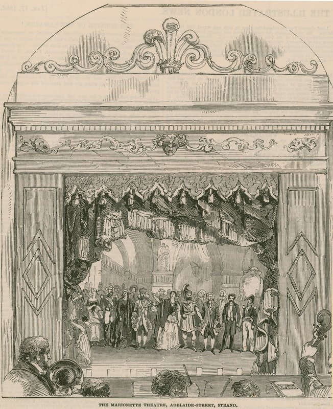 O teatro de marionetes na rua Adelaide de English School