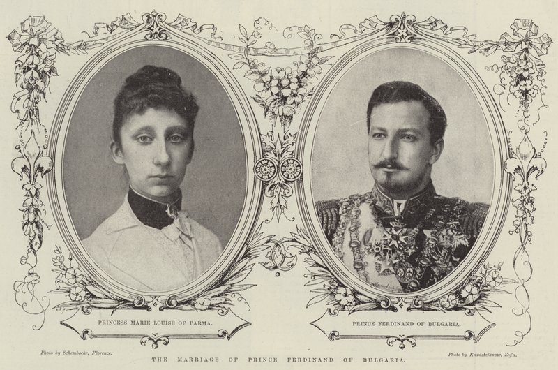 O Casamento do Príncipe Fernando da Bulgária (gravura) de English School