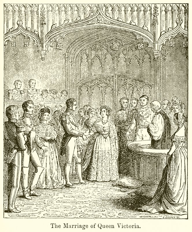 O casamento da rainha Vitória de English School