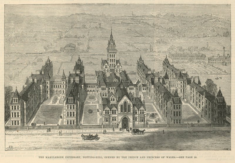 A Enfermaria de Marylebone, Ladbroke Grove Road, Notting Hill de English School