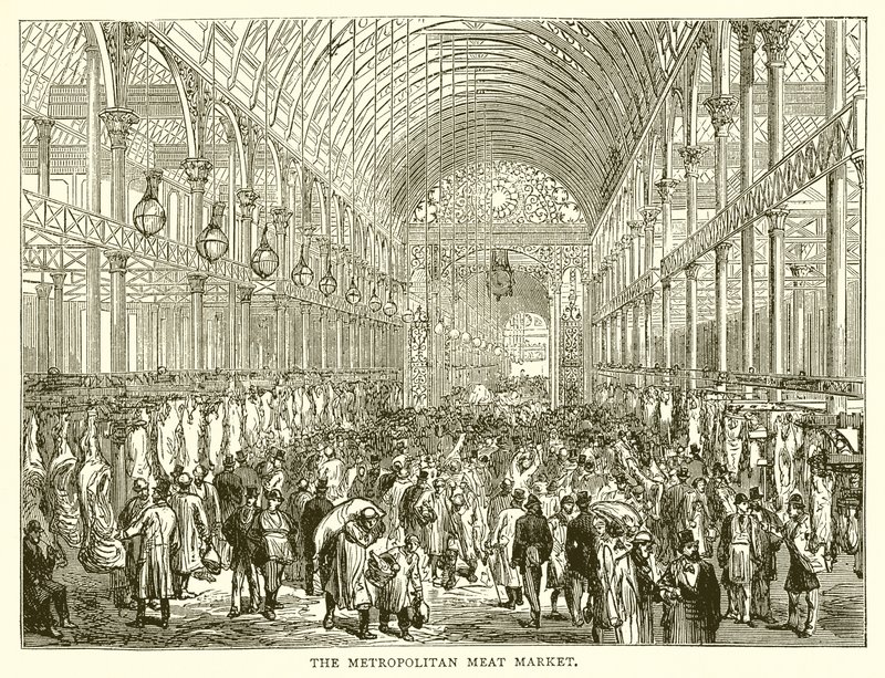 O mercado de carne metropolitana de English School