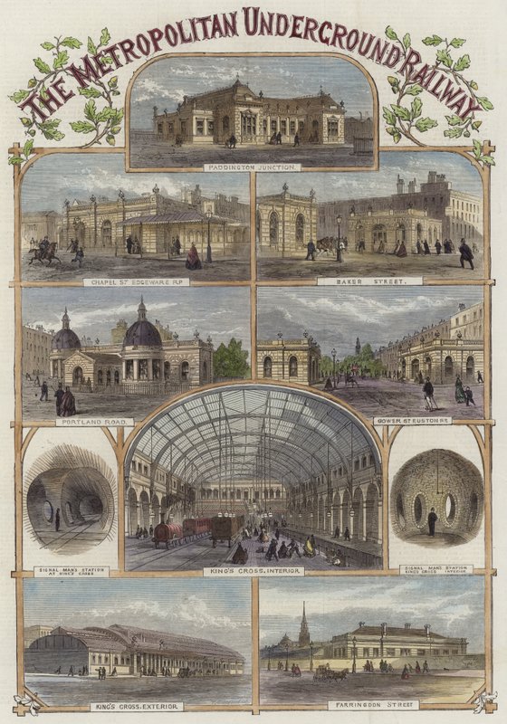 A ferrovia subterrânea metropolitana de English School
