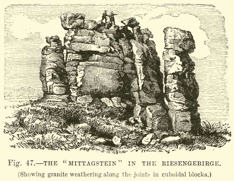 O Mittagstein nas montanhas gigantes de English School