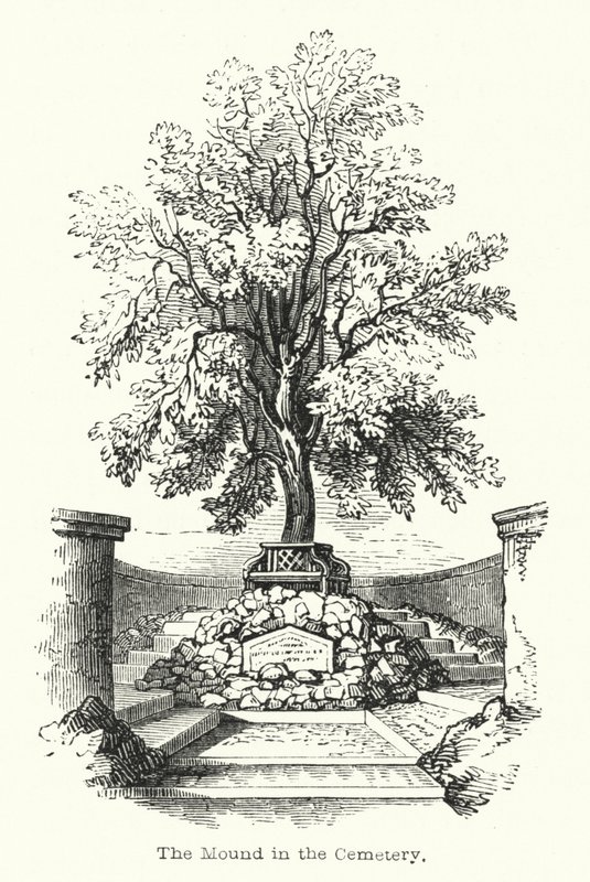 O Monte no Cemitério (gravura) de English School