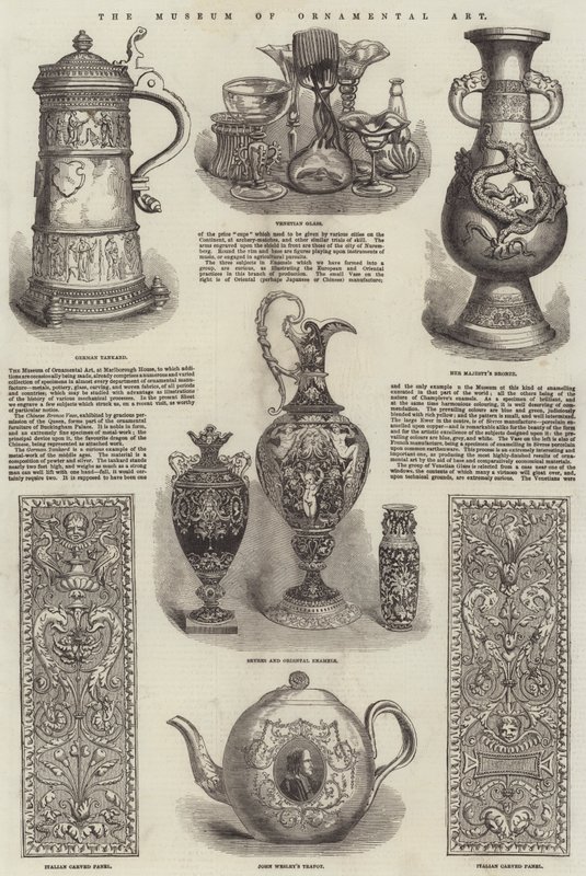O Museu de Arte Ornamental (gravura) de English School