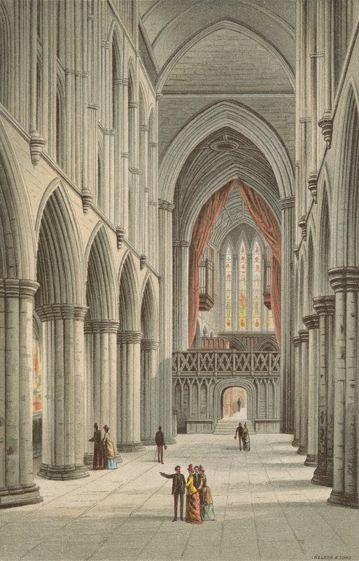A, nave, catedral glasgow de English School