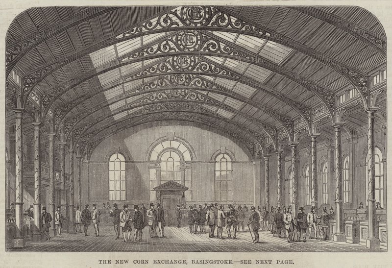 The New Corn Exchange, Basingstoke (gravura) de English School