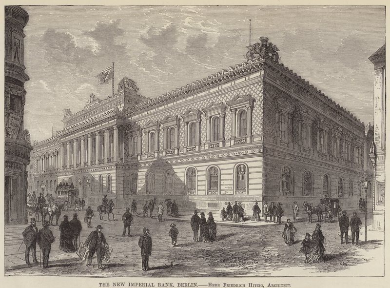 The New Imperial Bank, Berlim (gravura) de English School