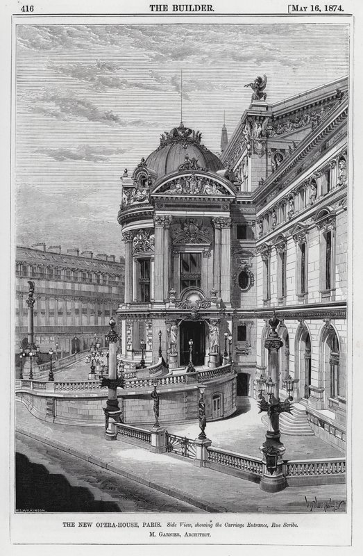 A Nova Opera-House, Paris (gravura) de English School