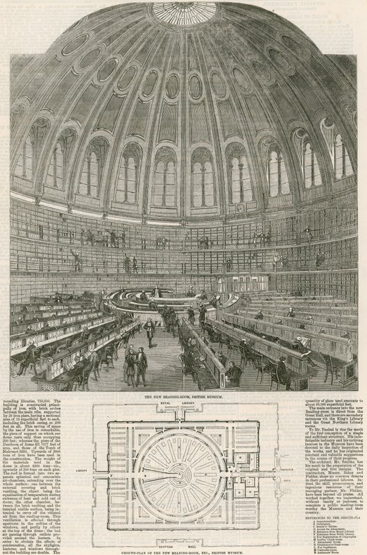 A nova sala de leitura, Museu Britânico de English School