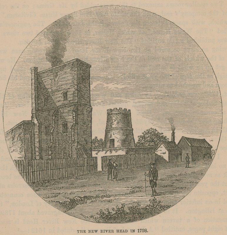 O New River Head em 1798 de English School