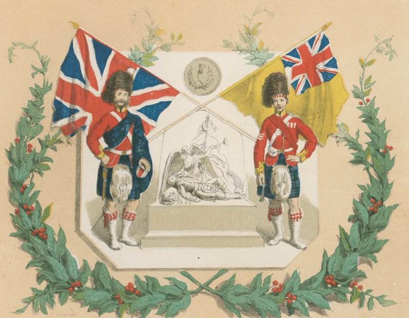 Os noventa e três Sutterland Highlanders. Monumento na Catedral de Glasgow aos seus &39;heróis da Crimeia&39; de English School