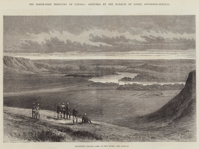 O Território Noroeste do Canadá (gravura) de English School