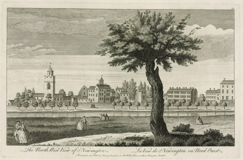 A visão noroeste de Newington de English School