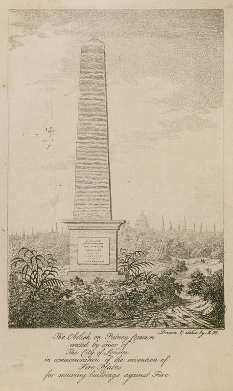 O obelisco em Putney Common de English School