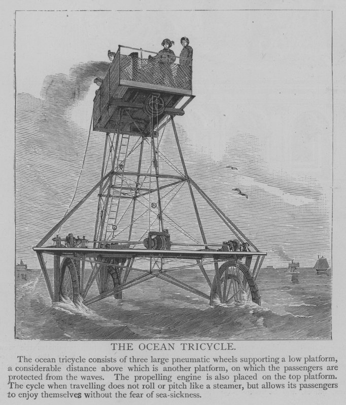 O triciclo Oceano (gravura) de English School