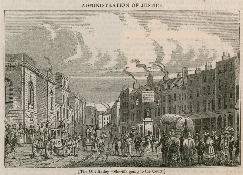 O Old Bailey - Sheriffs indo para o tribunal de English School