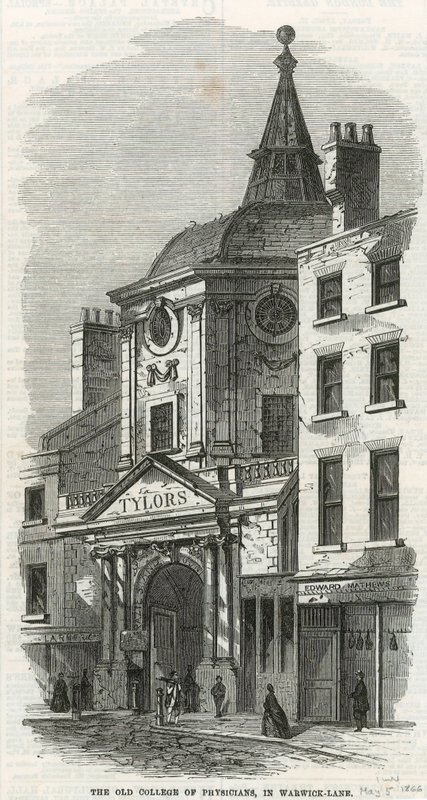 O antigo colégio de médicos em Warwick Lane de English School