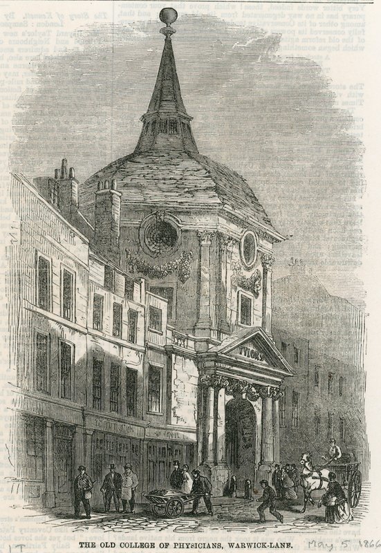 O antigo colégio de médicos em Warwick Lane de English School
