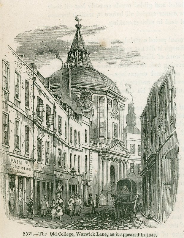 O antigo colégio de médicos em Warwick Lane de English School