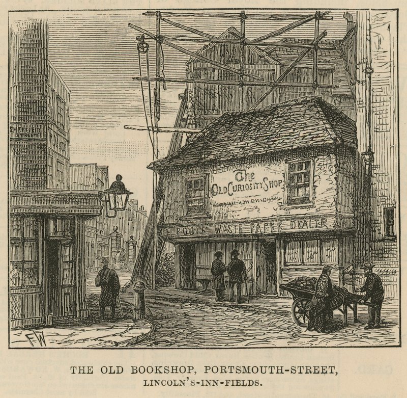 A antiga loja de curiosidades, Portsmouth Street, Lincolns Inn Fields de English School