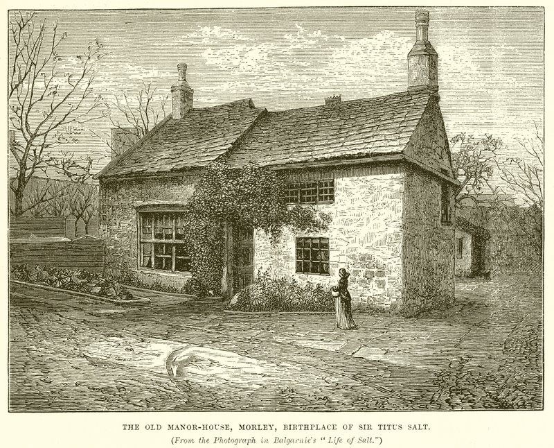 A velha casa senhorial, Morley, local de nascimento de Sir Titus Salt de English School