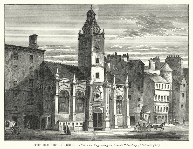 A Antiga Igreja Tron (gravura) de English School