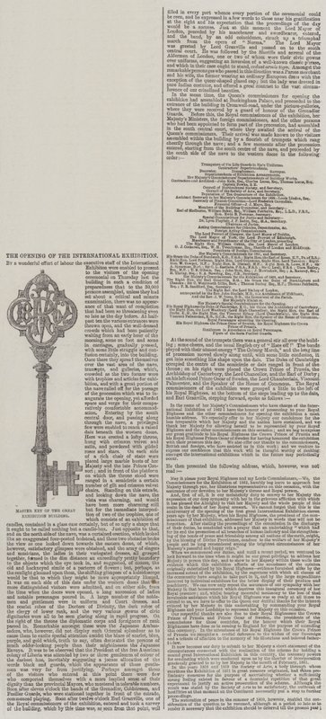 A Abertura da Exposição Internacional (gravura) de English School