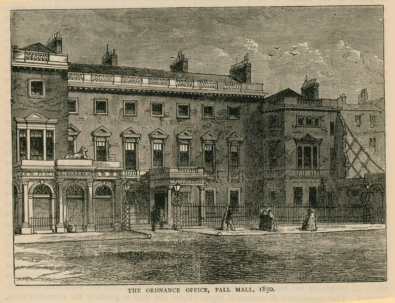 O Escritório de Ordens, Pall Mall, 1850 de English School