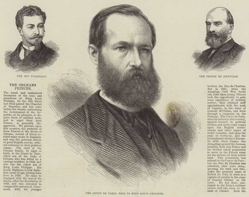 Os príncipes de Orleães (gravura) de English School