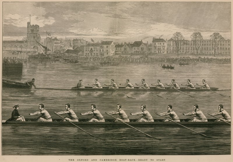 Corrida de Barcos Oxford e Cambridge - pronta para começar de English School