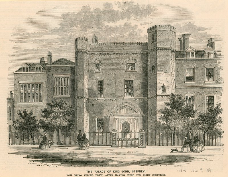 O palácio do rei John, Stepney, Londres de English School