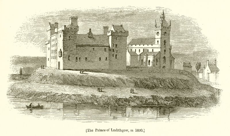 O Palácio de Linlithgow, em 1600 de English School