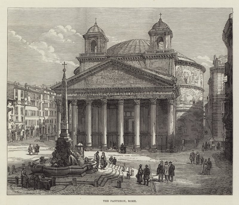 O Panteão, Roma (gravura) de English School